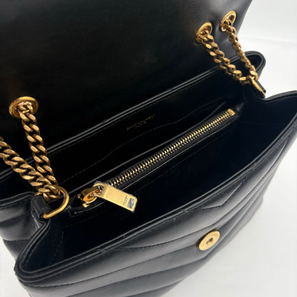 Saint Laurent Loulou Small Shoulder Bag Black