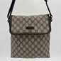 Vintage Gucci Flap Messenger Canvas/Navy Blue