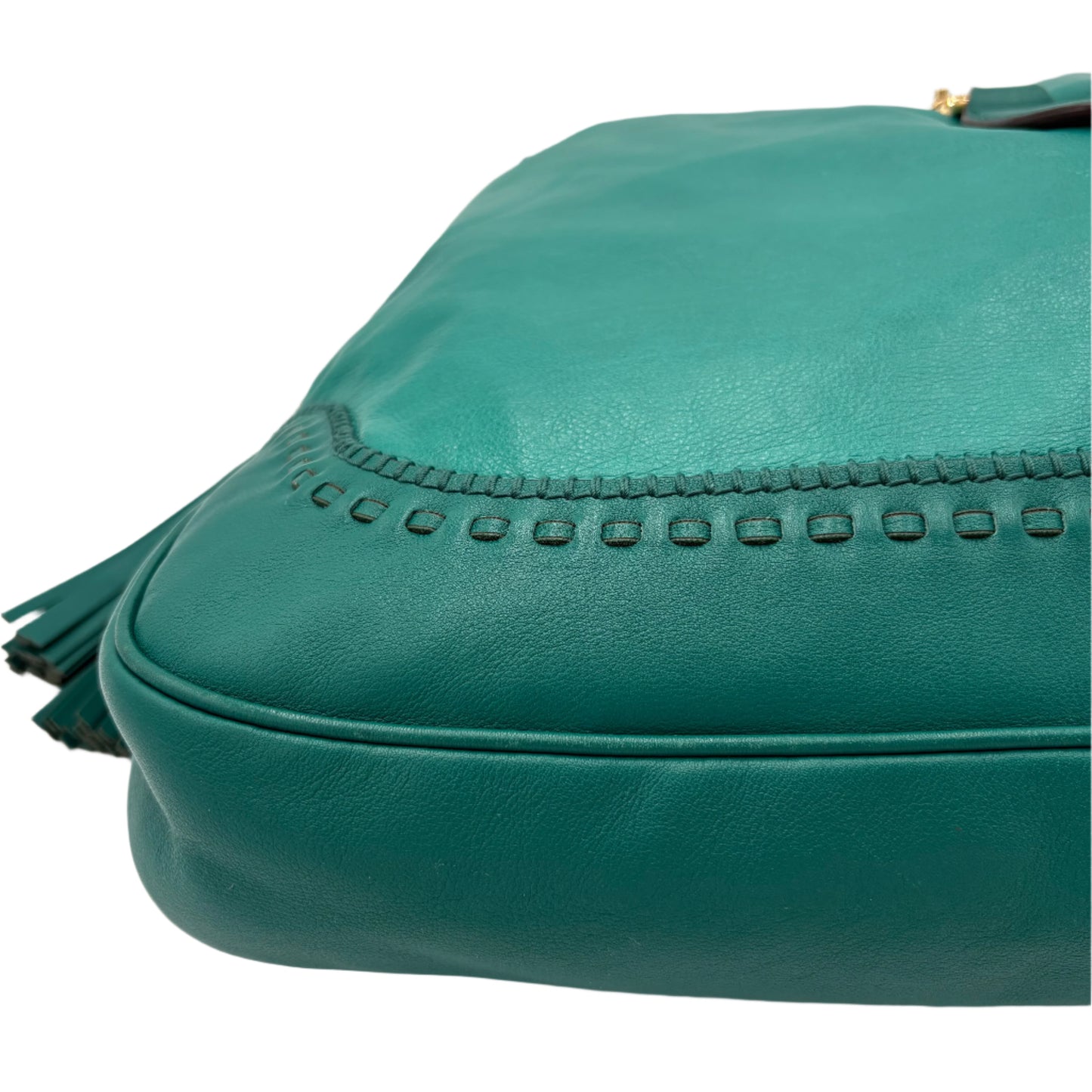 Gucci Jackie Tassel Hobo Bag Teal