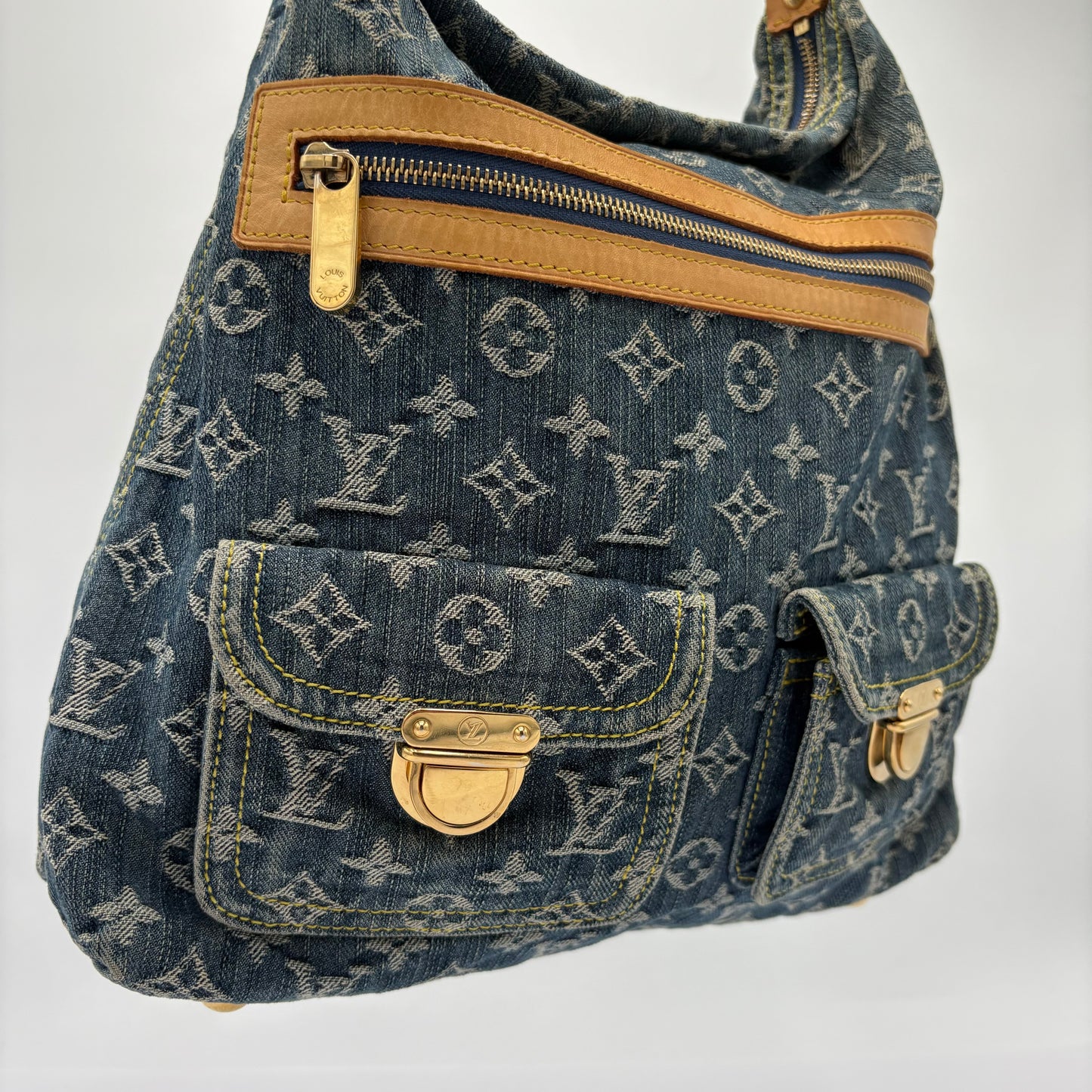 2006 Louis Vuitton Baggy Handbag Denim GM