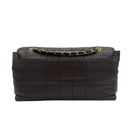 2002 Chanel Chocolate Bar Quilted Flap Bag
