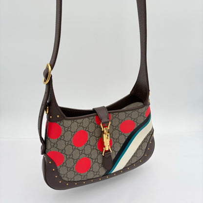 Gucci Jackie 1961 Studded Gg Polka Dot Hobo Bag