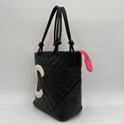 Chanel Black/White Cambon Medium Tote