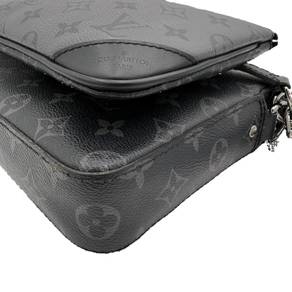 Chipped Louis Vuitton Eclipse Trio Messenger Bag