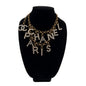 2020 Chanel Crystal City Of Lights Letter Necklace