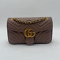 Gucci Marmont Chain/Leather Bag Beige