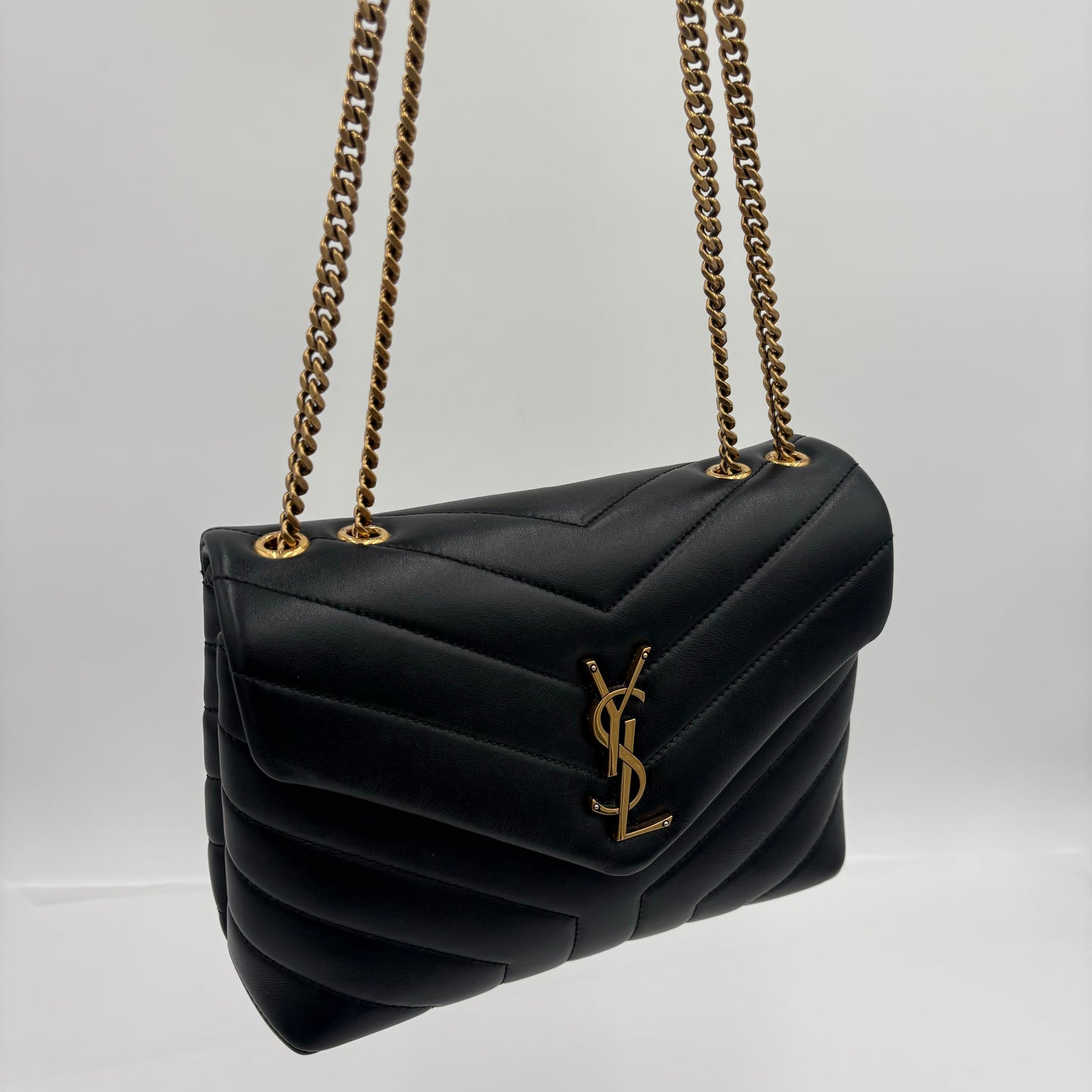 Saint Laurent Loulou Small Shoulder Bag Black
