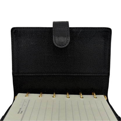 Louis Vuitton Black Epi Small Agenda