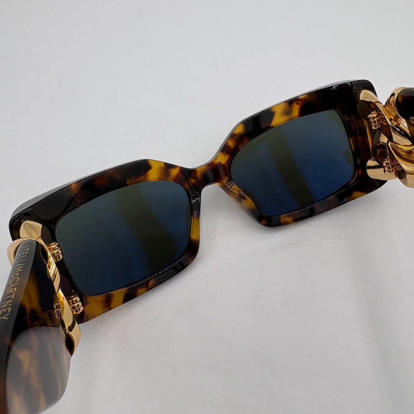 Stella McCartney Tortoise SC400461 Falabella Rectangular Sunglasses