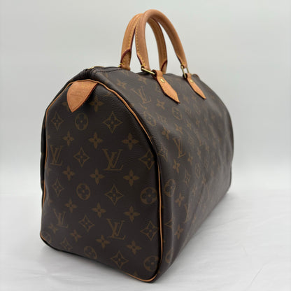 Chipped Louis Vuitton Monogram Speedy 35