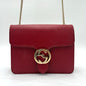 Gucci Dollar GG Calfskin Messen-Red : Large