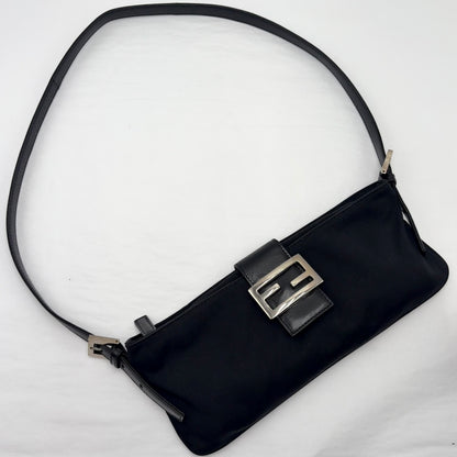 Vintage Fendi Nylon Flat Baguette