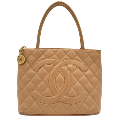 Chanel Medallion Tote-Beige
