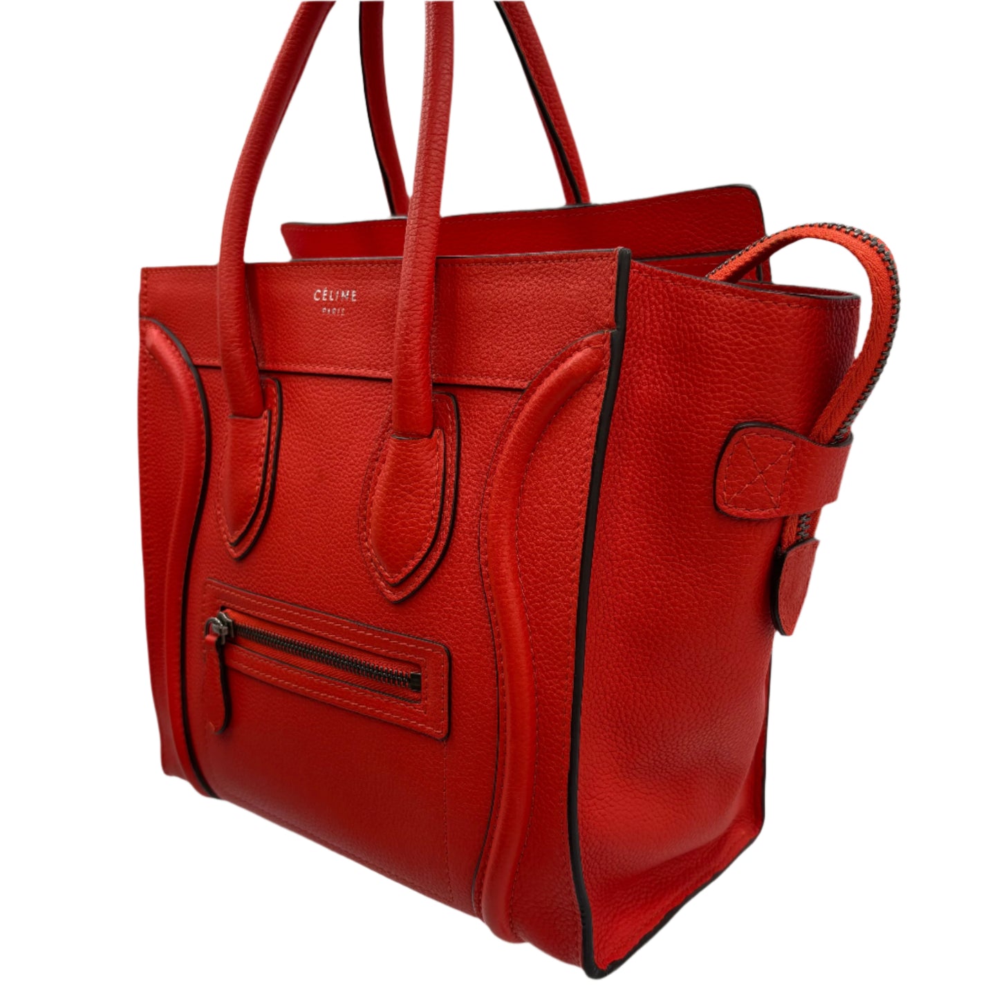 Celine Mini Luggage Bag Orange