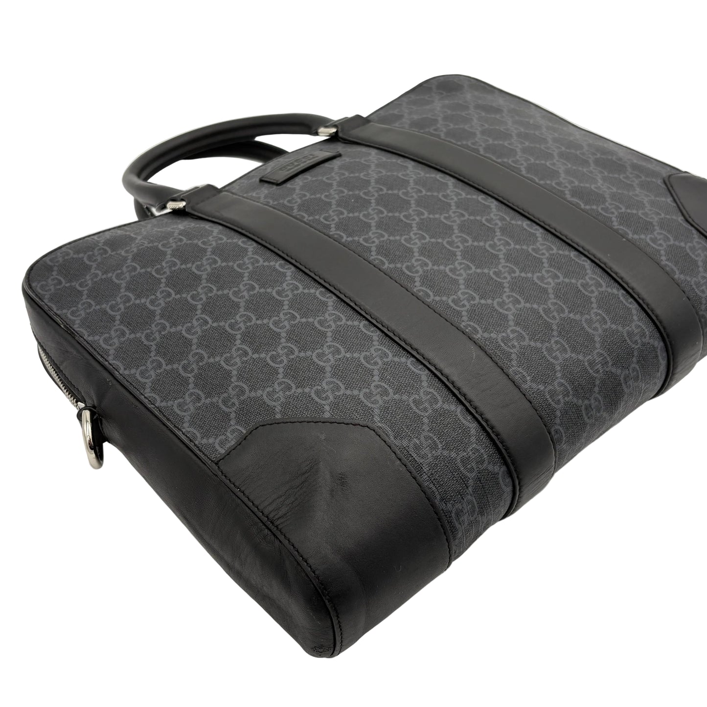 Gucci Supreme Briefcase with Web Strap