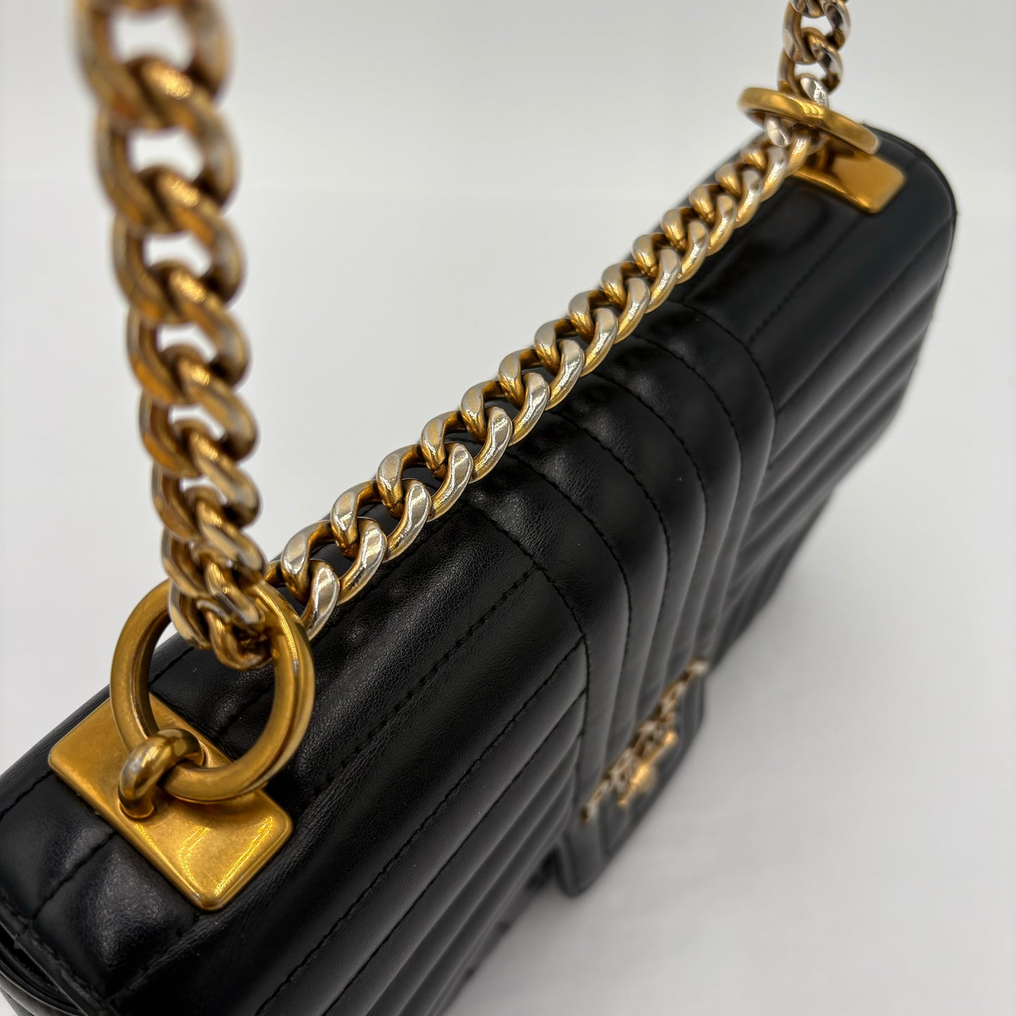 Prada Diagramme Quilted Leather Flap Bag
