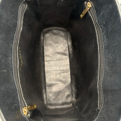 Chanel Quilted Patent Tote-Black