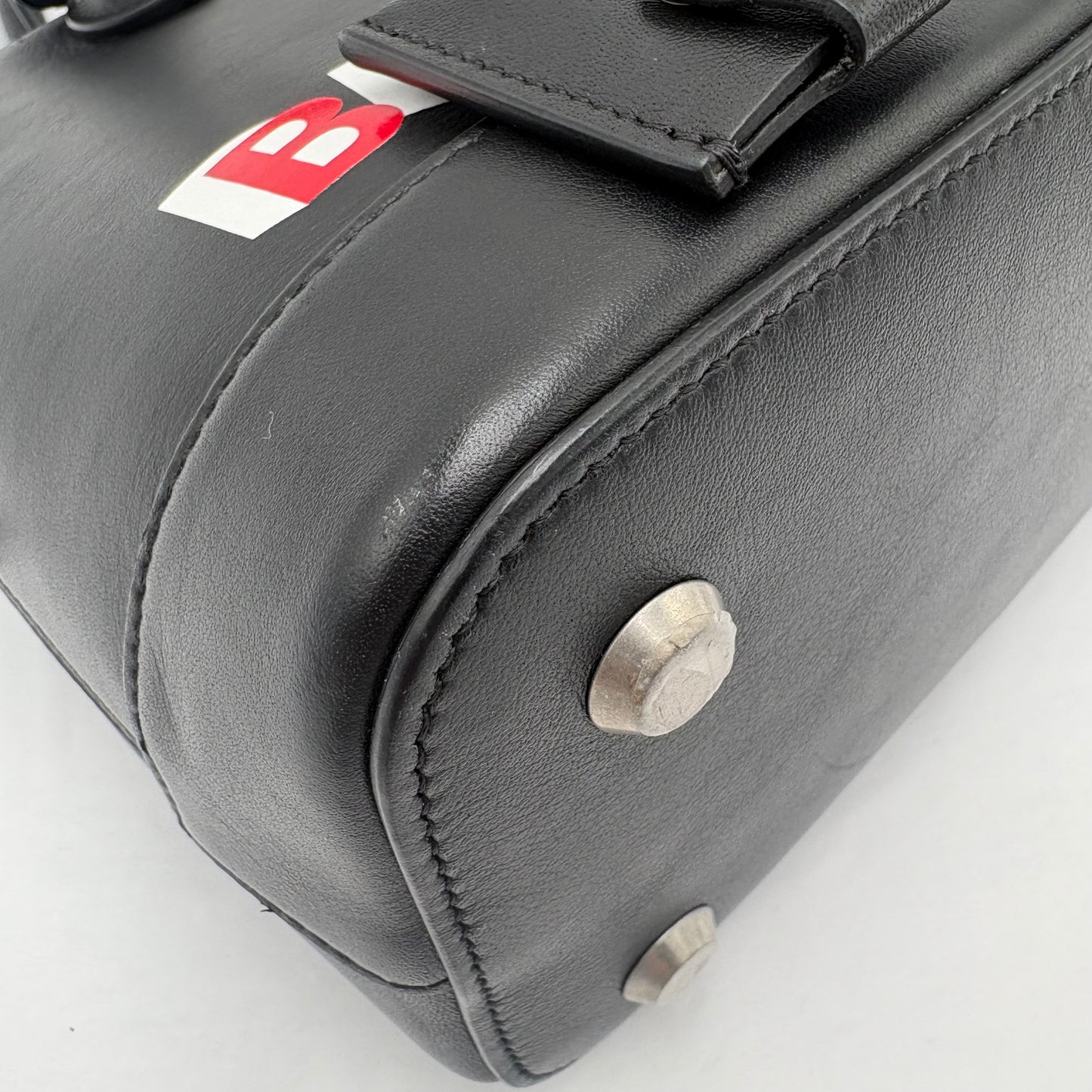 Balenciaga Calfskin Leather Ville Satchel Bag