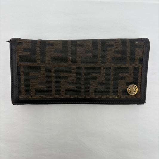 2008 Fendi Zucca FF Continental Wallet