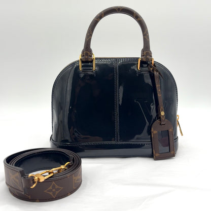 2017 Louis Vuitton Alma BB Navy Vernis/Monogram