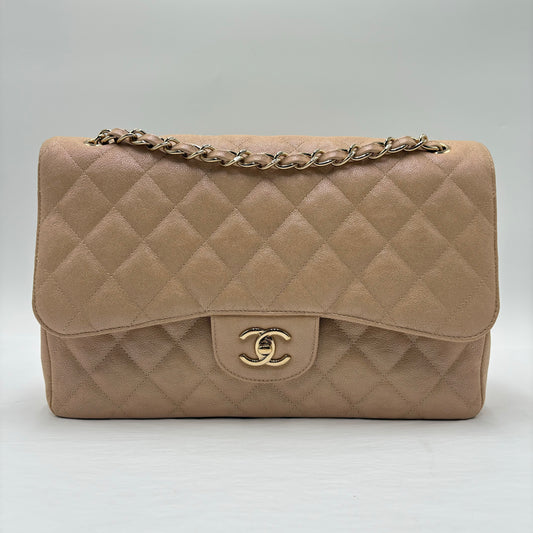 2019 Chanel Irridescent Jumbo Double Flap Bag