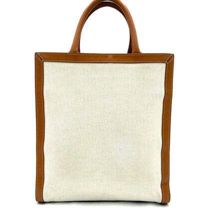 Celine Vertical Cabas Tote-Tan/Natural : Mini