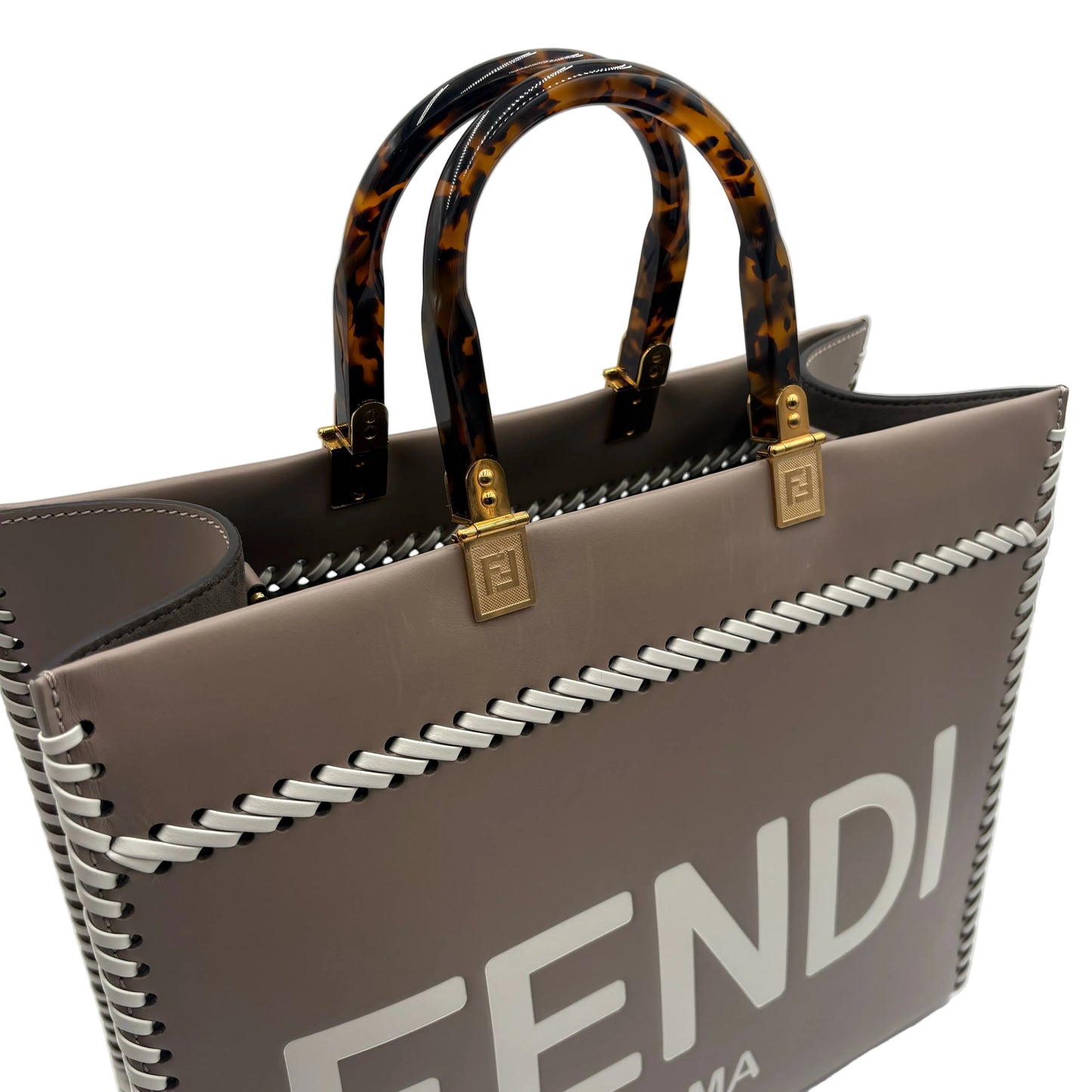 Fendi Sunshine Leather Tote