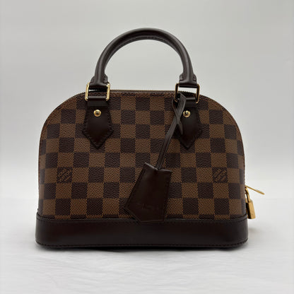 Chipped Louis Vuitton Alma BB Damier Ebene