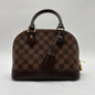 Chipped Louis Vuitton Alma BB Damier Ebene