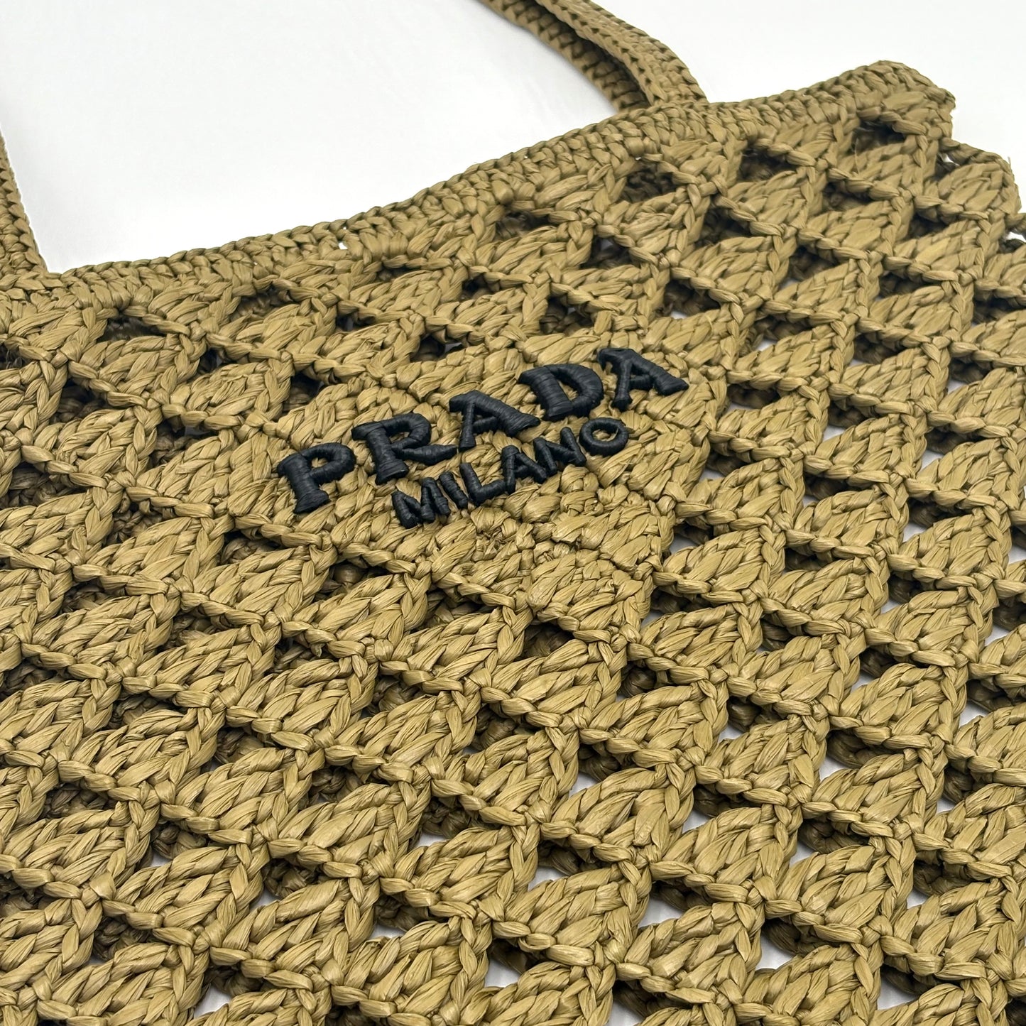 Prada Woven Straw Tote