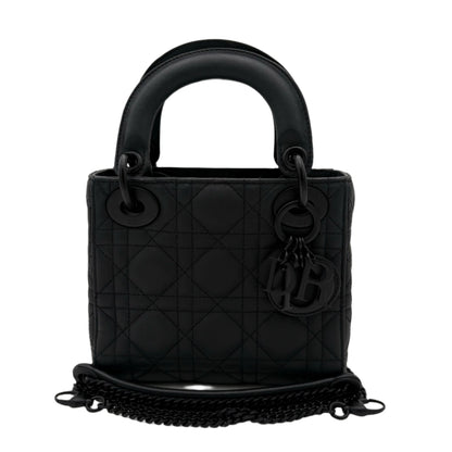 Christian Dior Lady Dior Mini Cannage Black Lambskin