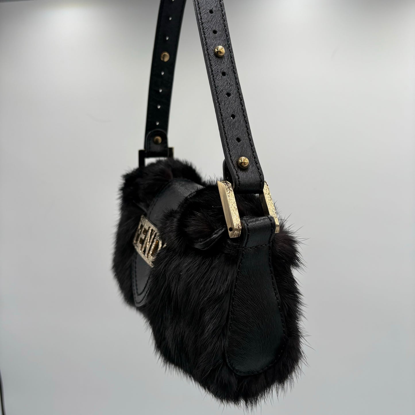 Vintage Fendi Fur Mini Baguette