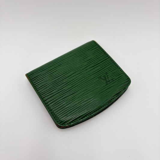 1991 Louis Vuitton Green Epi Wallet