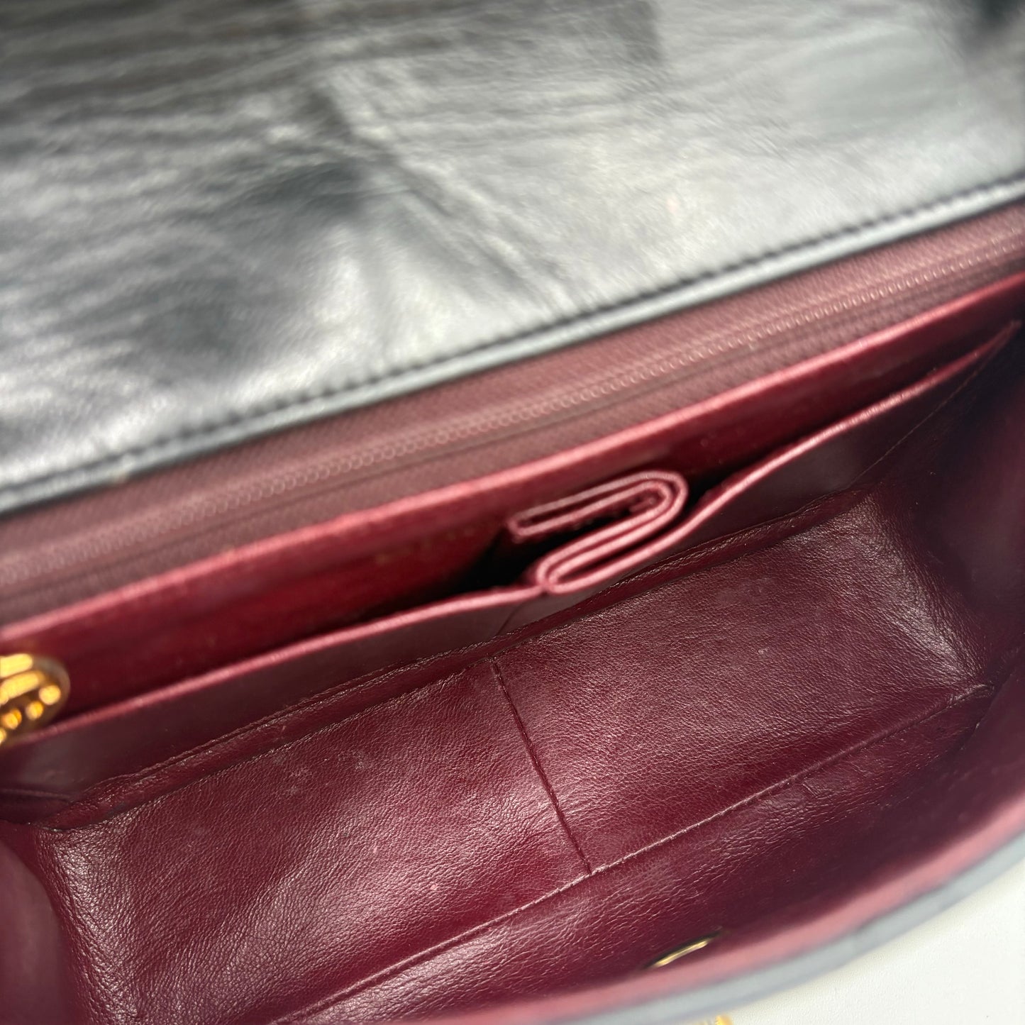 89-91 Single Flap Chanel Bag-Black Lambskin