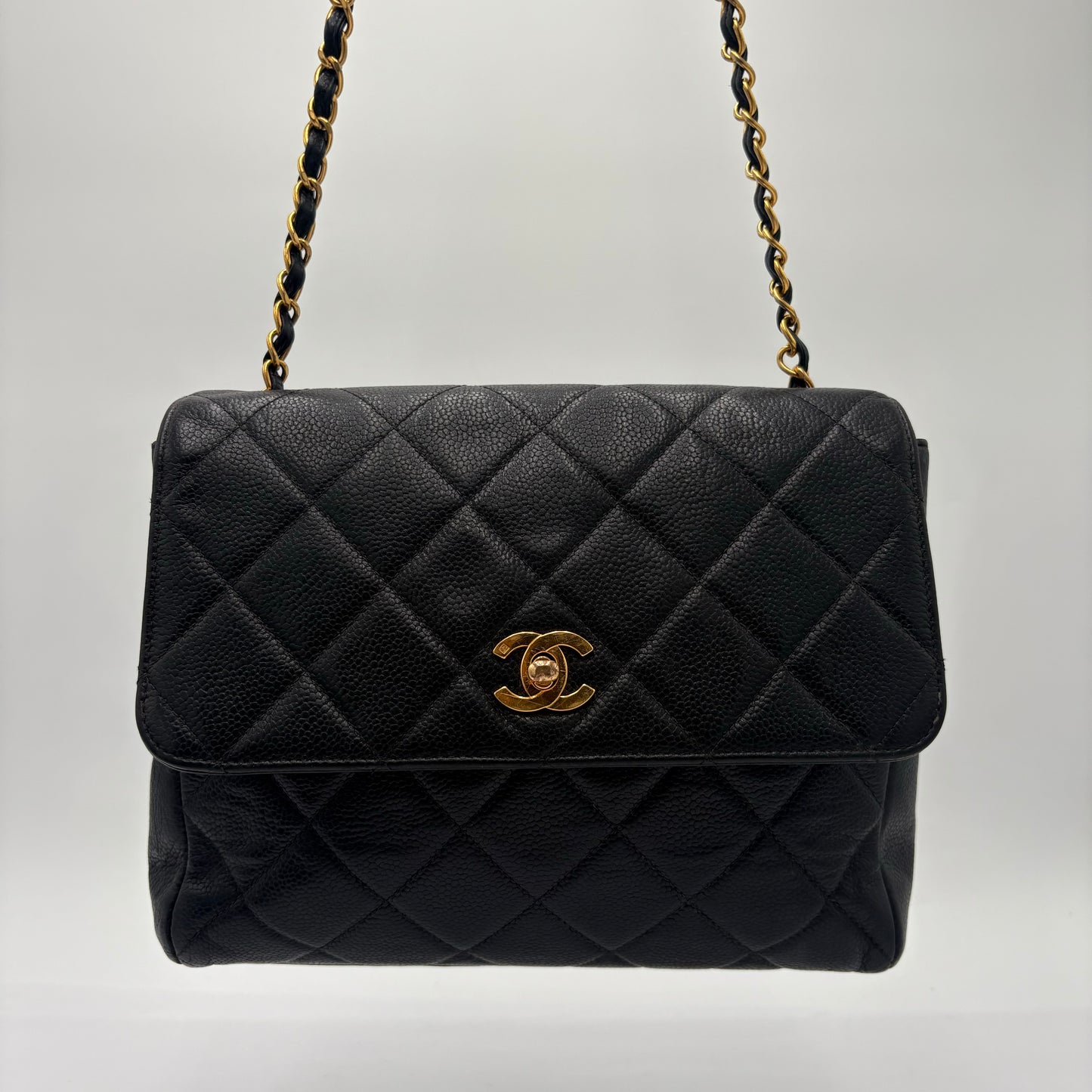1994-96 Chanel Quilted Caviar Single Flap
