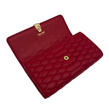 NWT Roberto Cavalli Quilted Continental Wallet