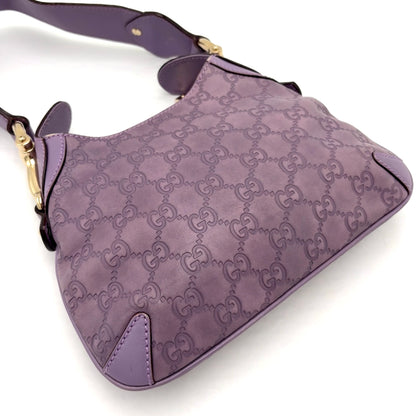 Gucci Guccissima Creole Hobo Horsebit Shoulder Bag