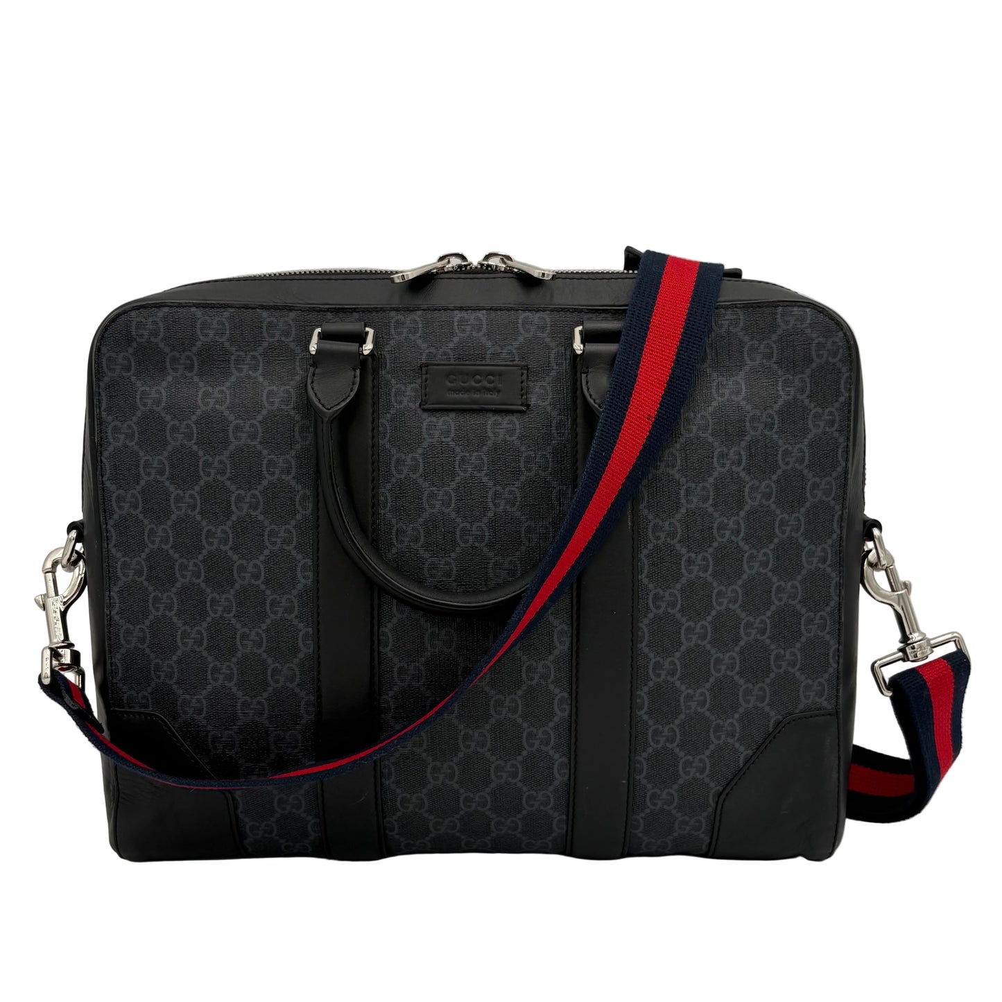Gucci Supreme Briefcase with Web Strap