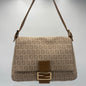 Fendi Zucchino Mama Baguette Beige