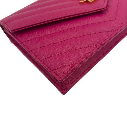 Saint Laurent YSL Cassandre Envelope Chain Wallet