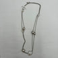 David Yurman Sterling Pearl Station Necklace