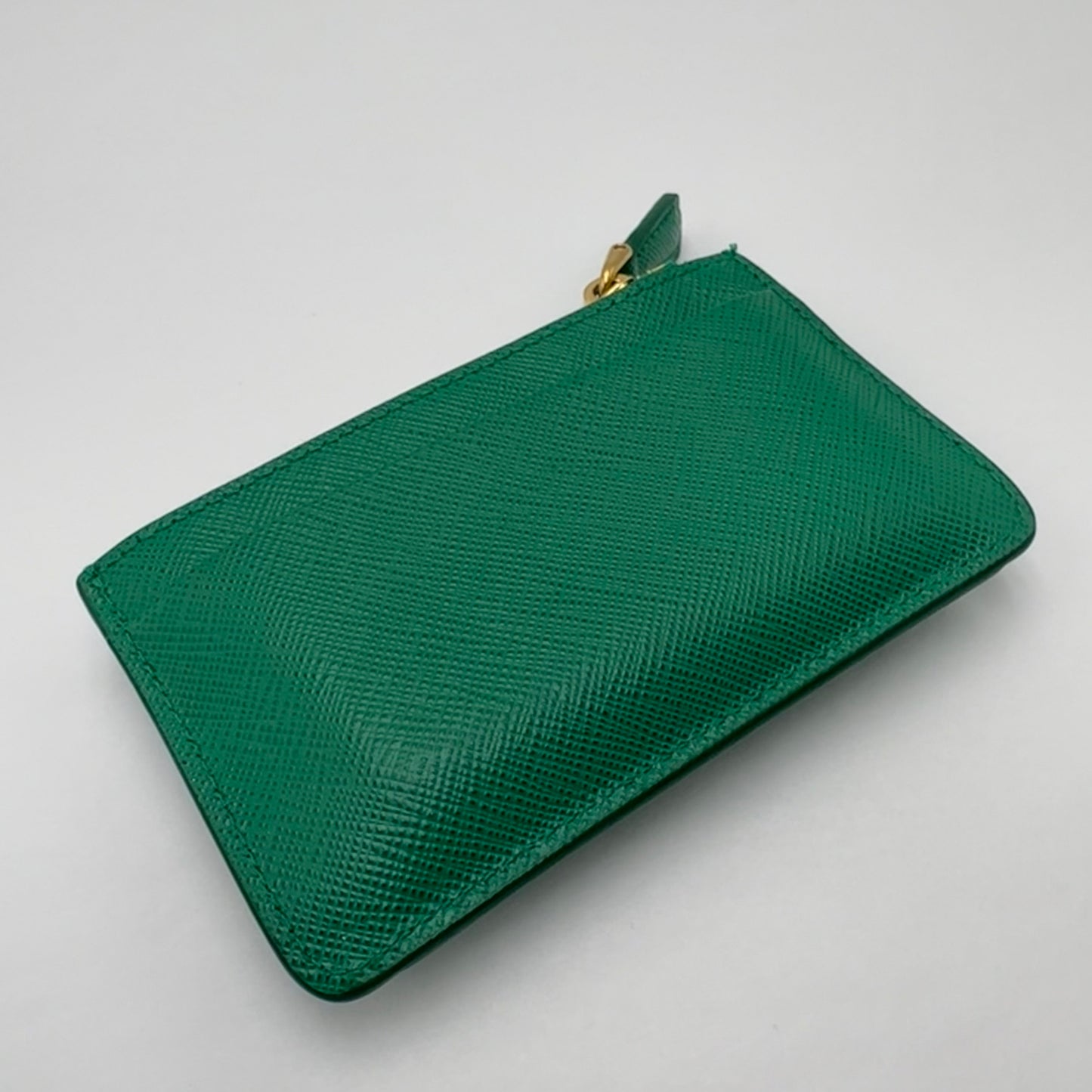 Prada Saffiano And Smooth Leather Card Holder