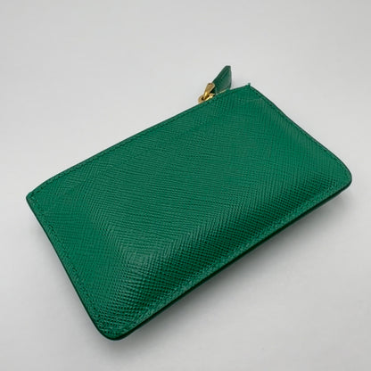 Prada Saffiano And Smooth Leather Card Holder