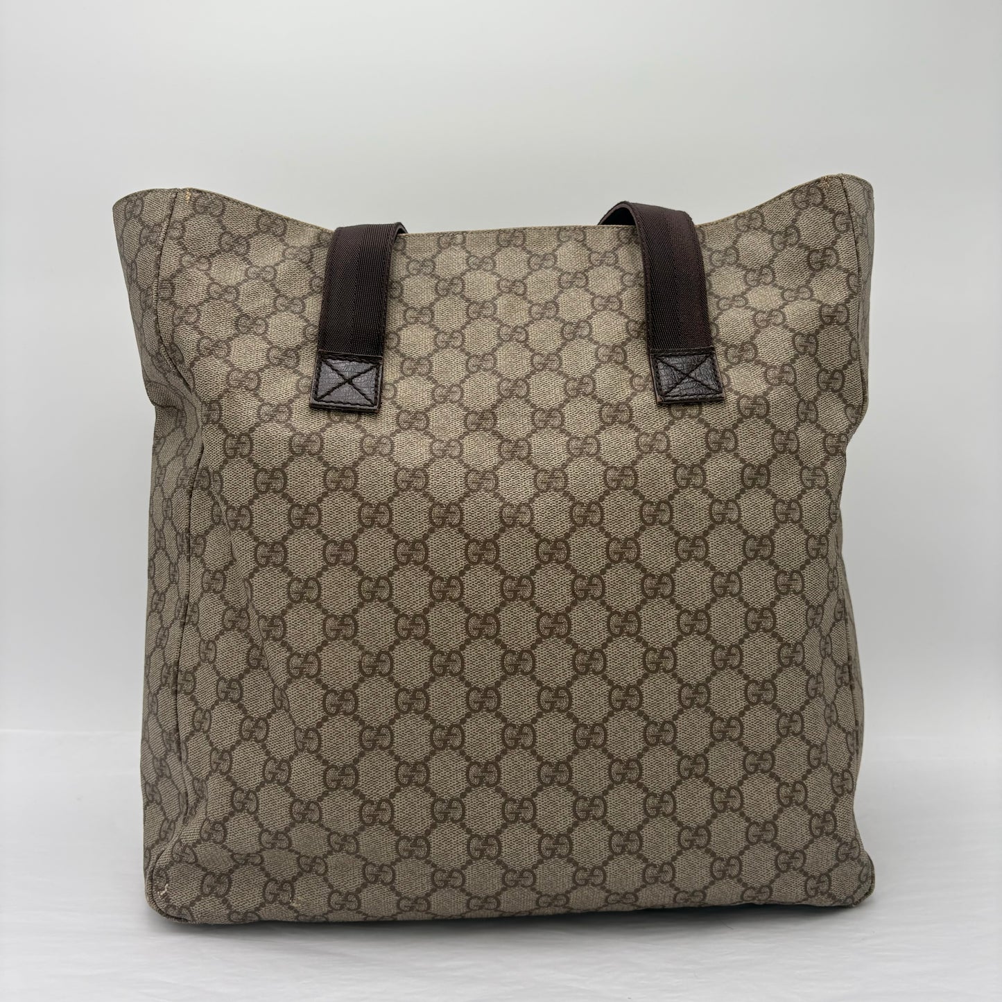 Gucci Double Pocket Canvas Tote