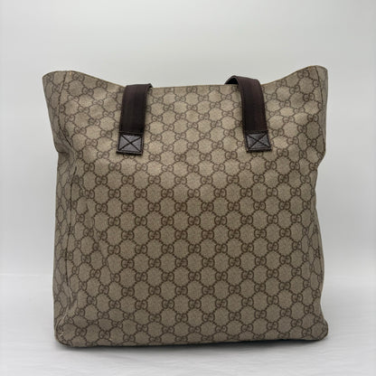 Gucci Double Pocket Canvas Tote