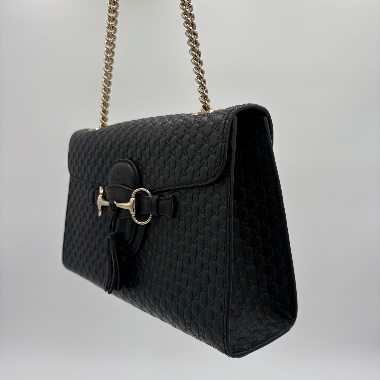Gucci Guccissima Emily Leather Shoulder Bag