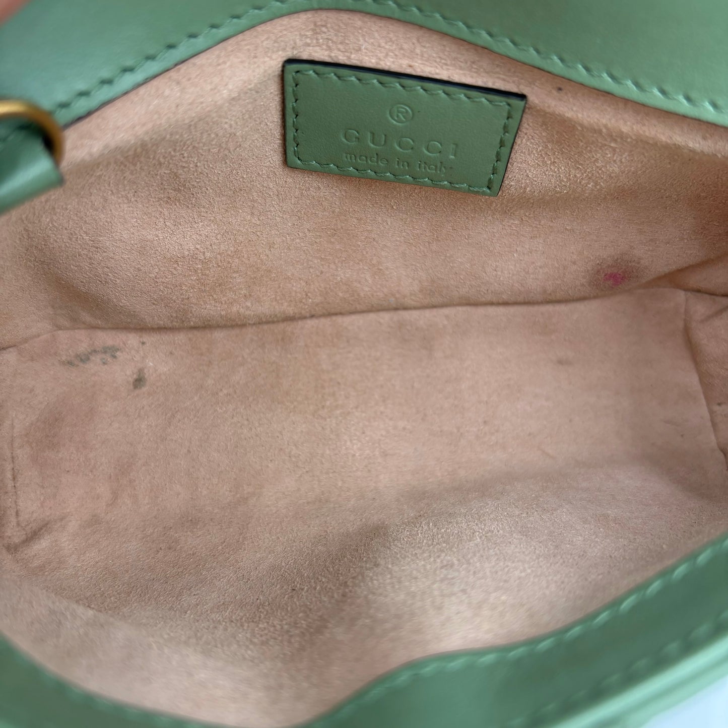 Gucci Marmont Super Mini Sage Green