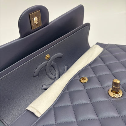 Chipped Chanel Quilted Lambskin Classic Double Flap