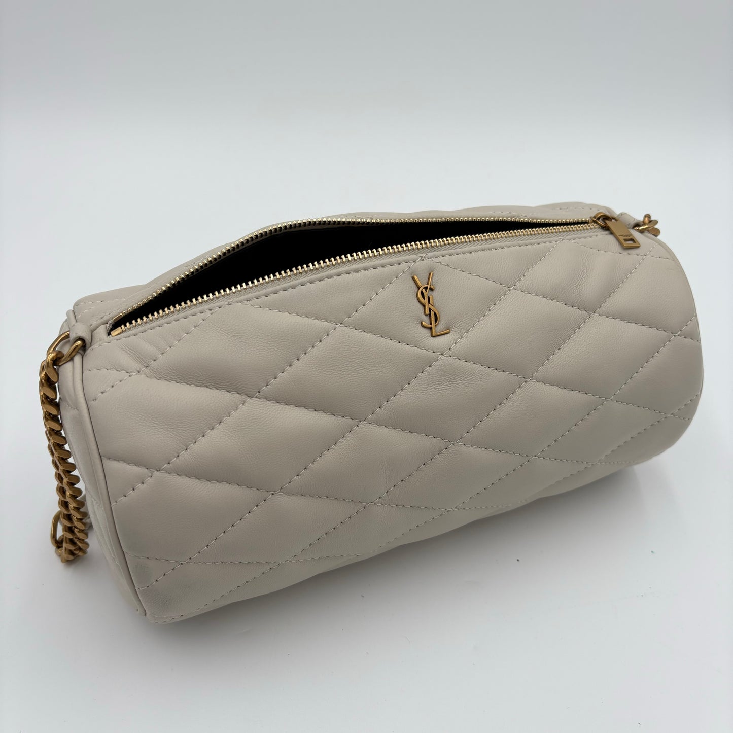 Saint Laurent Sade Tube Quilted Leather Bag
