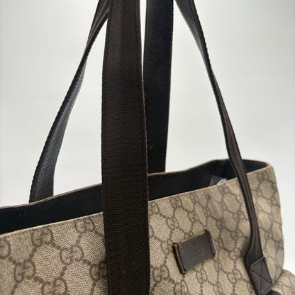 Gucci Double Pocket Canvas Tote